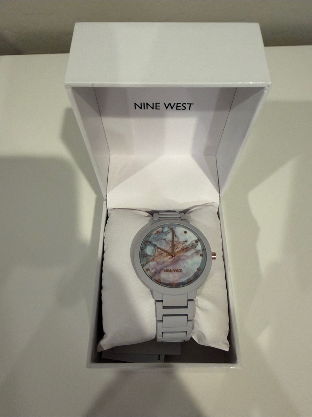 Nine West Marble Dial Accent Watch